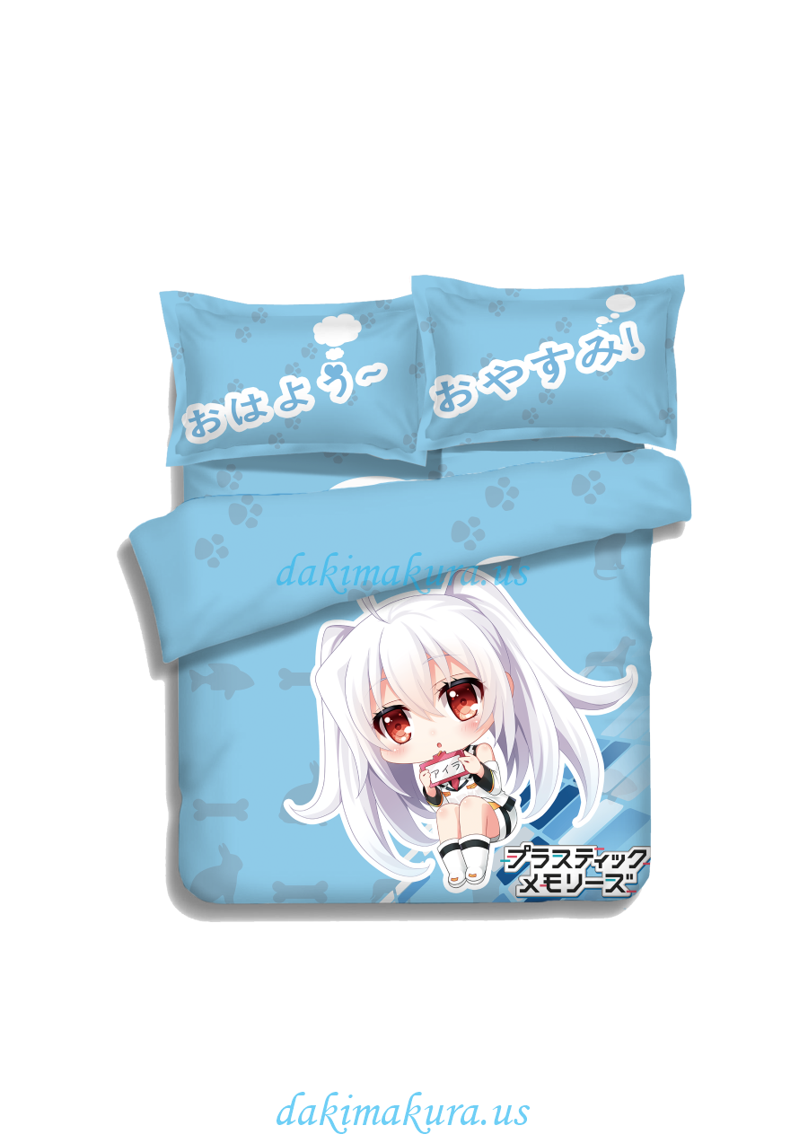 Isla Plastic Memories Japanese Anime Bed Sheet Duvet Cover With Pillow Covers Bedding Sets 